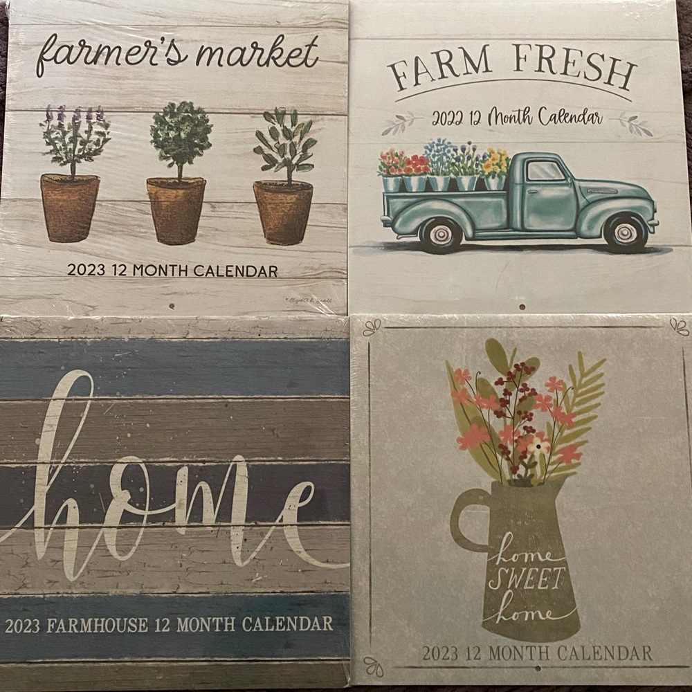 4 Farmhouse Calendar Bundle, perfect for crafting